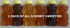 Mixed Pack Honey 6 Bottle Assortment - Save Over 20%